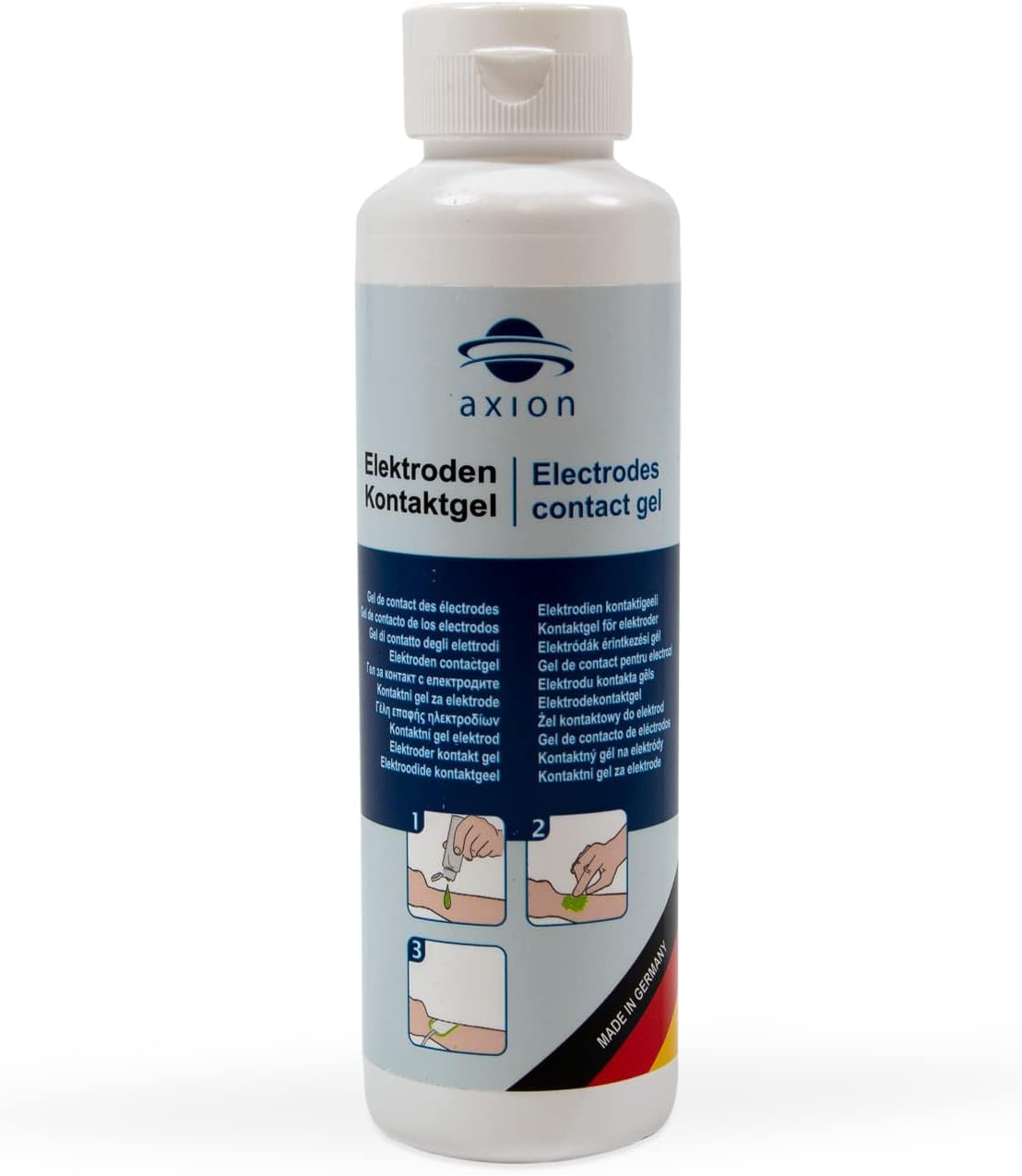 Gel de contact Axion 250g - Améliore la conductivité pour électrodes TENS et EMS - Gel conducteur électrostimulation